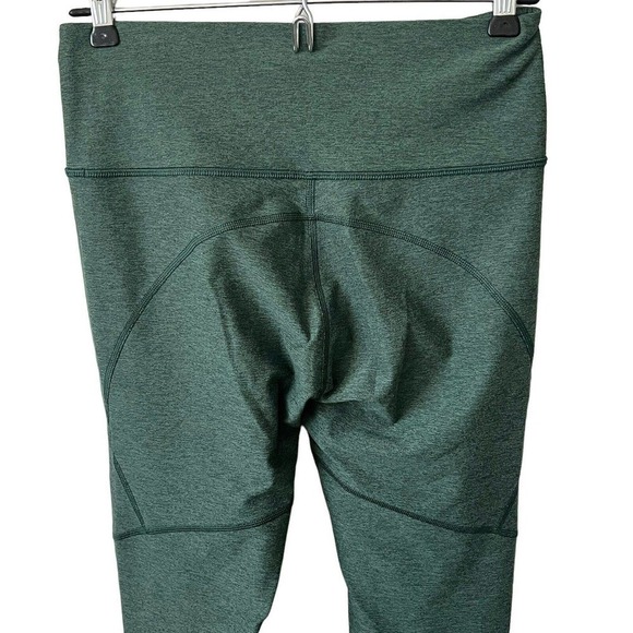 OUTDOOR Voices Green Cropped Leggings Small Heathered Evergreen Warm-Up - Picture 6 of 8
